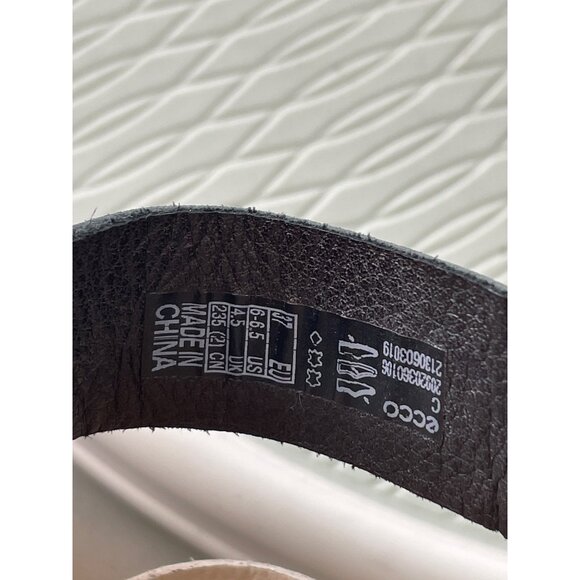 Ecco Simpil Strappy Sandals Size 6.5 Toe Loop Comfort Flats Snakeskin Multicolor - Picture 6 of 8